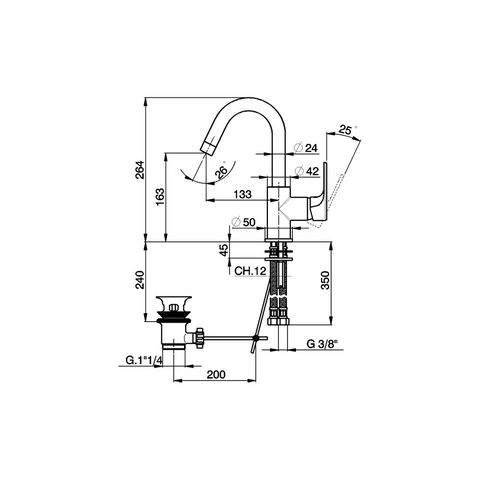 Cisal - Alma - Single Lever Basin Mixer