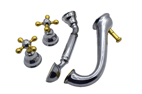 Cisal - Arcana - 4 Hole Duplex Jacuzzi Bath Mixer
