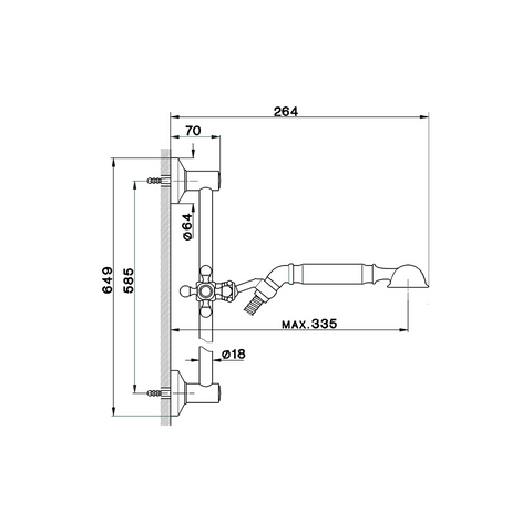 Cisal - Arcana - Shower Set with Sliding Rail