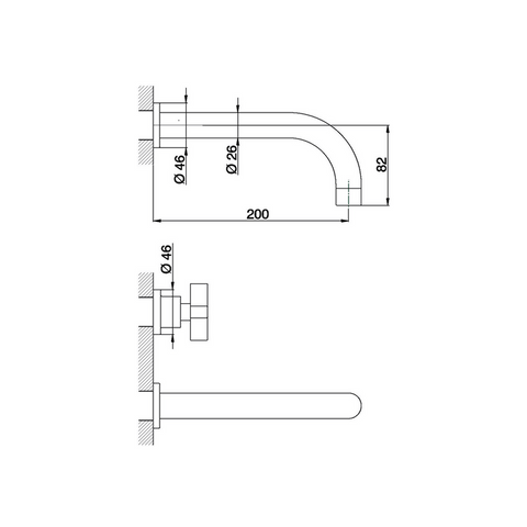 Cisal - Barcelona - Built In Basin Mixer