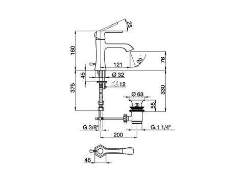 Cisal - Cherie - Single Lever Basin Mixer