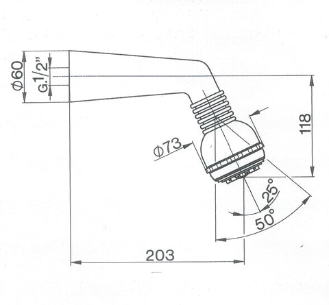 Cisal - Docce - Sole Shower Arm