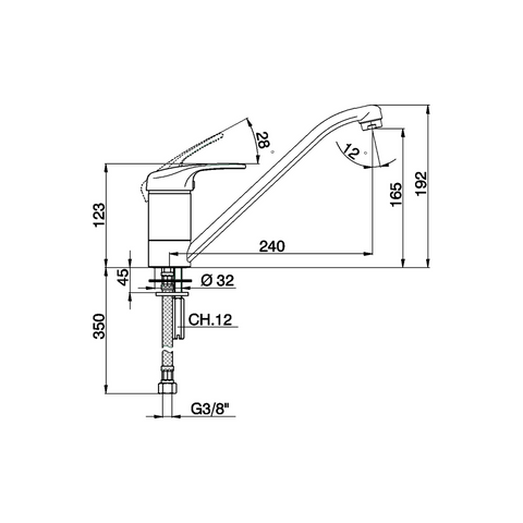 Cisal - Europa - Single Lever Sink Mixer