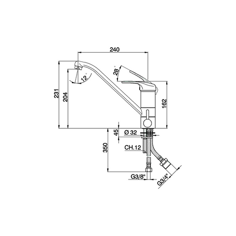 Cisal - Europa - Single Lever Sink Mixer