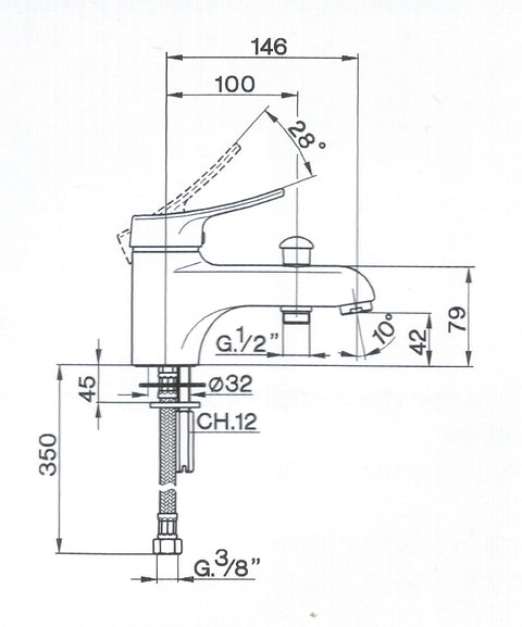 Cisal - Futurity - Single Lever Bath & Basin Mixer