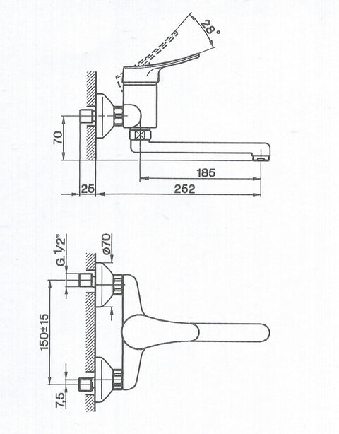Cisal - Futurity - Single Lever Sink Mixer
