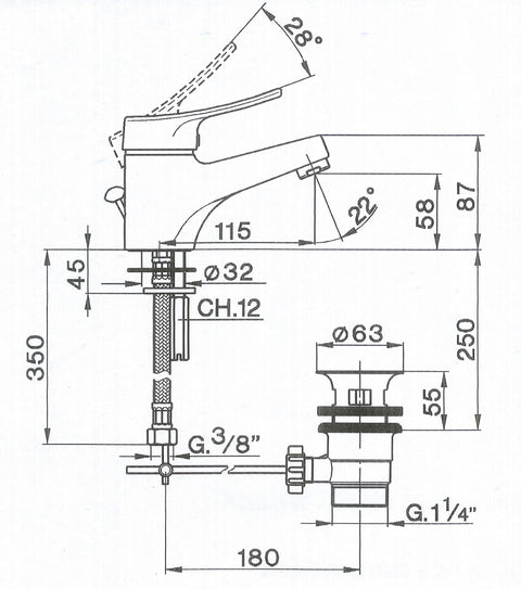 Cisal - Futurity - Single Lever Basin Mixer