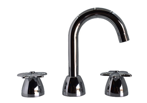 Cisal - Ginvera Ceramica - 3 Hole Duplex Basin Mixer with Spout