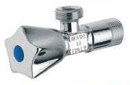Gnali - Valves - Angle Valve with Rosette Zamac Handle