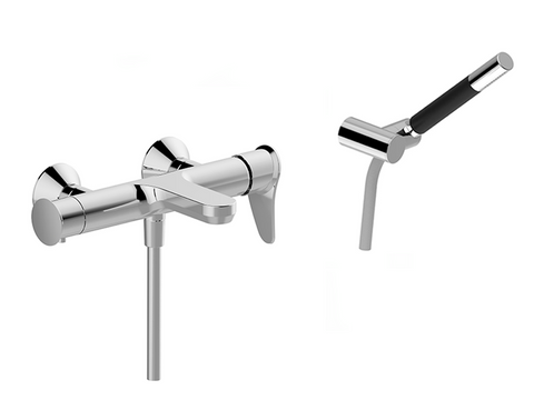Huber - Harlock - Single Lever Bath Mixer with Set