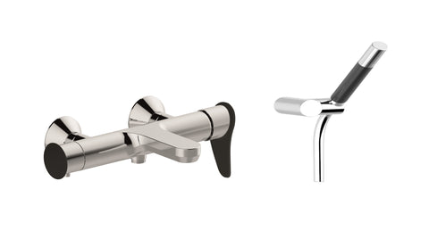 Huber - Harlock - Single Lever Bath Mixer with Set