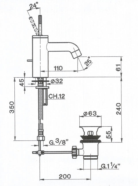 Cisal - Less - Single Lever Basin Mixer