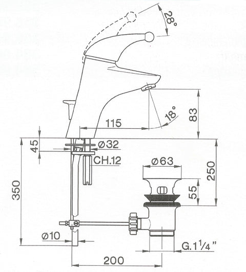 Cisal - Merlino - Single Lever Basin Mixer