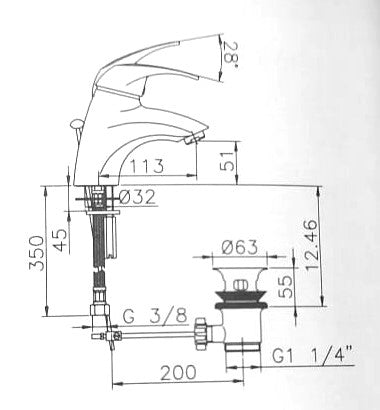 Huber - Prime - Single Lever Basin Mixer