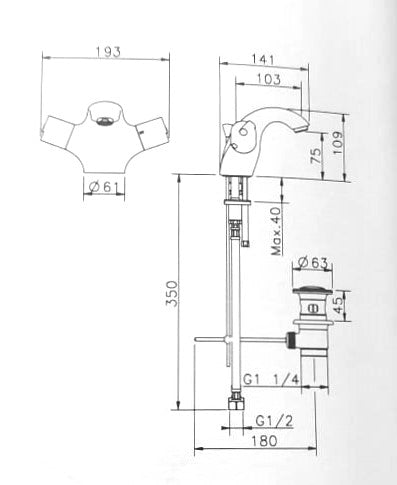 Huber - Prime Thermal - Thermostatic Basin Mixer