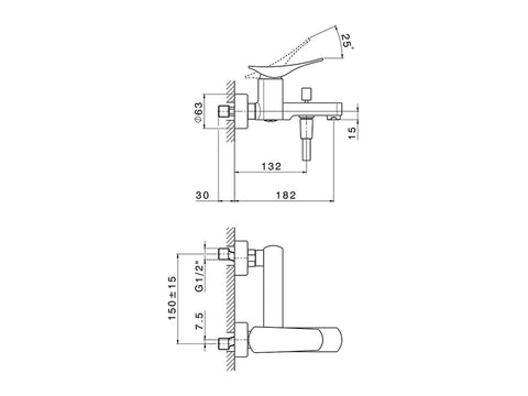 Cisal - Roadster Accent - Single Lever Bath Mixer