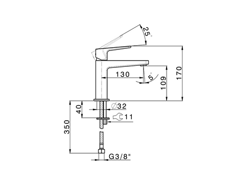 Cisal - Rock & Roll - Single Lever Basin Mixer