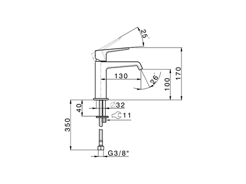 Cisal - Rock & Roll - Single Lever Basin Mixer