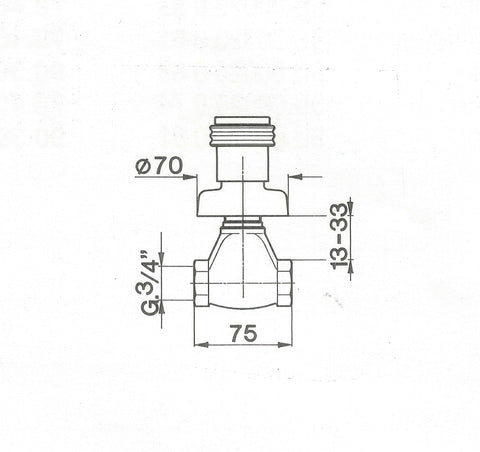 Cisal - Sultano - Built In Stop Valve