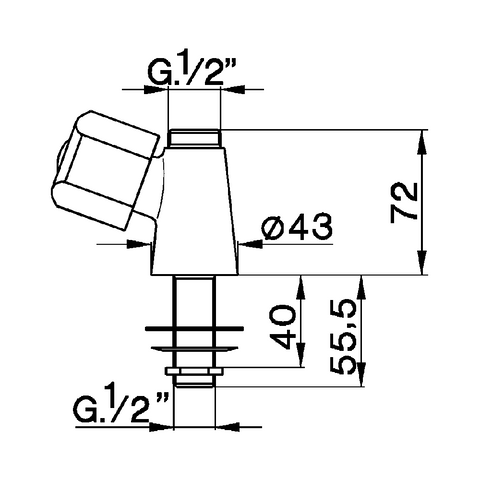 Cisal - TR - Single Water Tap without Spout