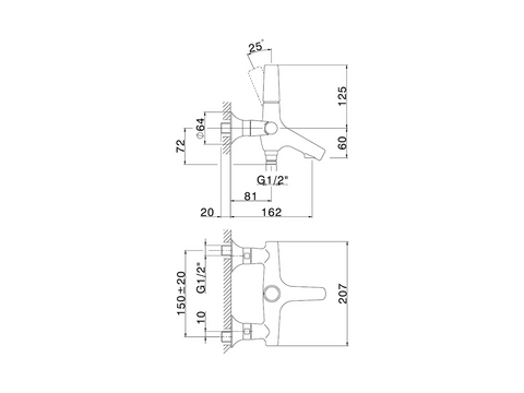 Cisal - Vita - Single Lever Bath Mixer