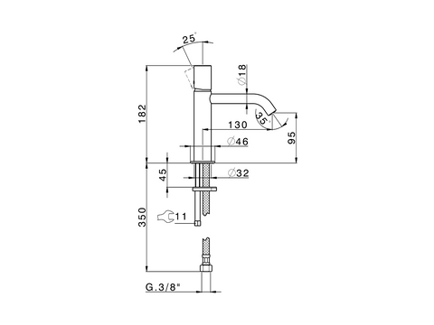 Cisal - X32 - Single Lever Large Basin Mixer