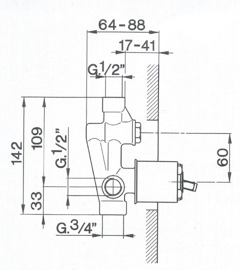 Cisal - Futurity - Single Lever Built In Bath Mixer