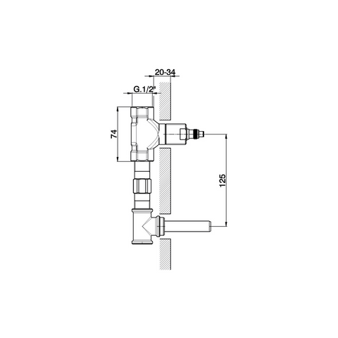 Cisal - Barcelona - Built In Basin Mixer