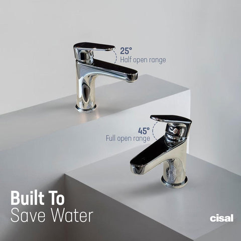 basin mixers with eco- stop technique to save water