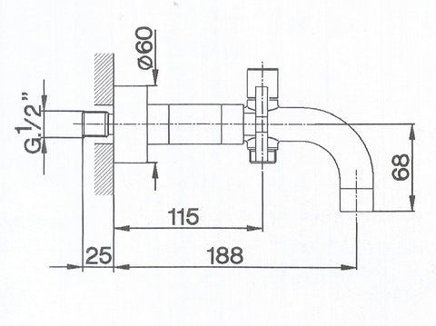 Cisal - Barcelona Quad - Duplex Bath Mixer