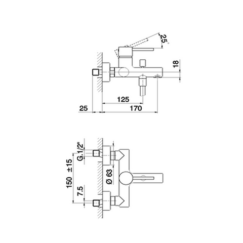 Cisal - City - Single Lever Bath Mixer