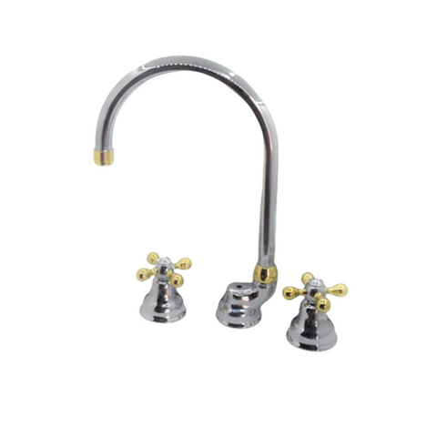 Cisal - Arcana - 3 Hole Duplex Basin Mixer with Spout