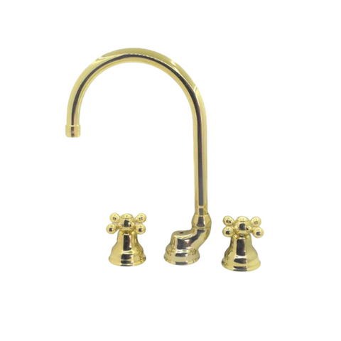 Cisal - Arcana - 3 Hole Duplex Basin Mixer with Spout