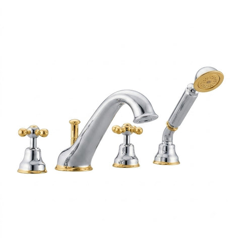 Cisal - Arcana - 4 Hole Duplex Jacuzzi Bath Mixer