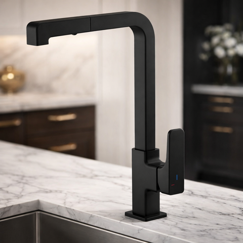 Cisal - Cubic - Single Lever Extractable Sink Mixer