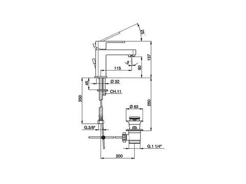 Huber - Dado - Single Lever Basin Mixer