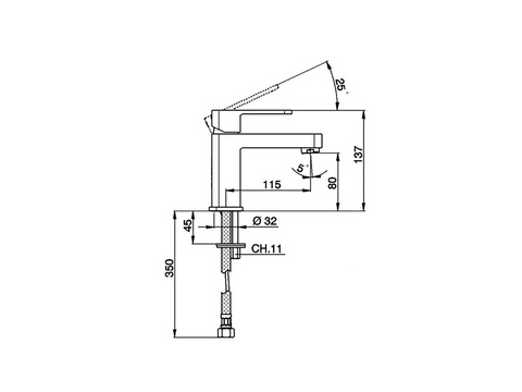 Huber - Dado - Single Lever Basin Mixer