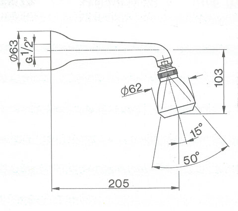 Cisal - Docce - Stella Long Shower Arm