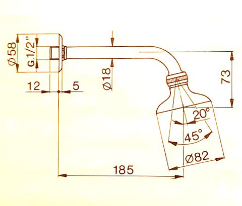 Cisal - Docce - Mare Shower Arm