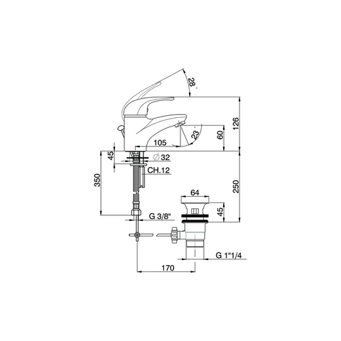 Cisal - Etna - Single Lever Basin Mixer