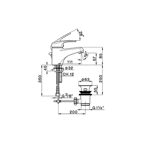 Cisal - Europa - Single Lever Basin Mixer