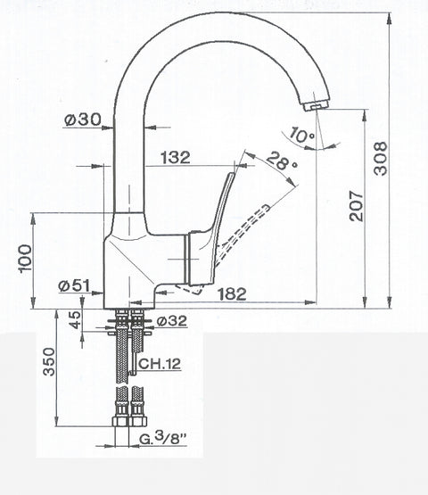 Cisal - Futurity - Single Lever Sink Mixer