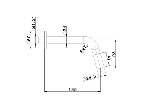 Cisal - Less Minimal - Wall Mounted Pillar Tap