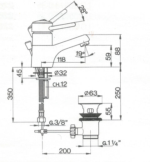 Cisal - Logic - Single Lever Basin Mixer