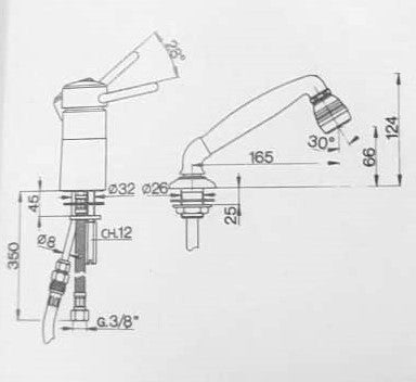 Cisal - Logic - Single Lever Hairdresser Mixer