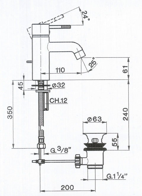 Cisal - Less - Single Lever Basin Mixer
