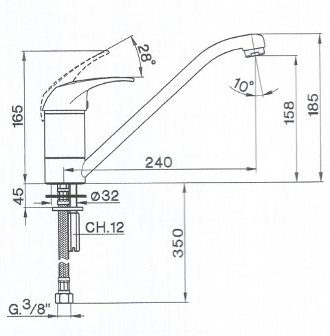 Cisal - Magic - Single Lever Sink Mixer