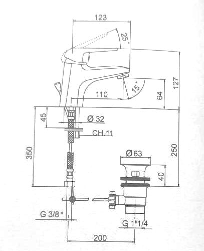 Huber - Planet - Single Lever Basin Mixer