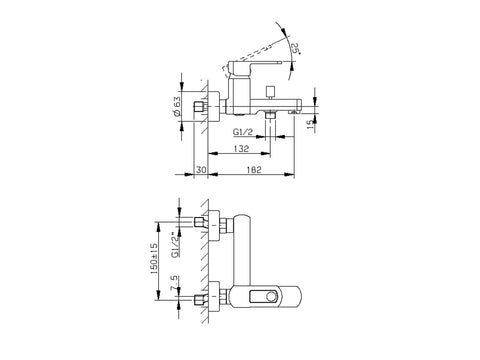 Cisal - Roadster Cascade - Single Lever Bath Mixer