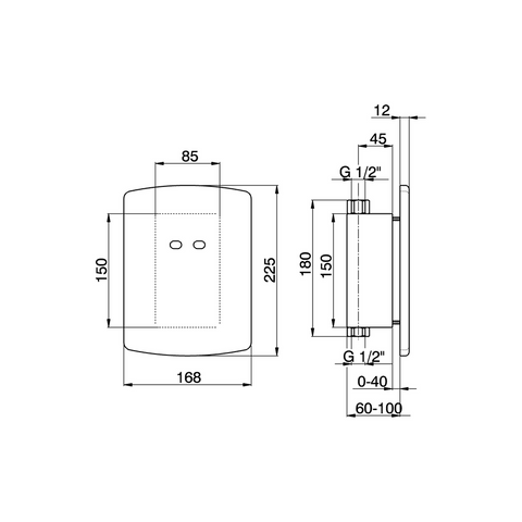 Cisal - Tronic - Built In Electronic Urinal
